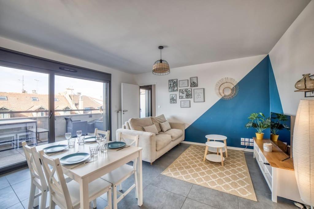 Modern'Blue - Gare Annemasse A 3Min-Geneve Acces Direct Apartment Ngoại thất bức ảnh